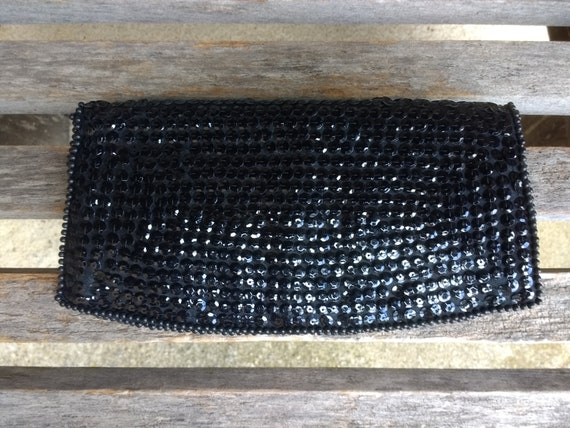 SAC POCHETTE VINTAGE LA REGALE - PERLES FESTONNÉES - FABRIQUÉ AU JAPON - État Occasion