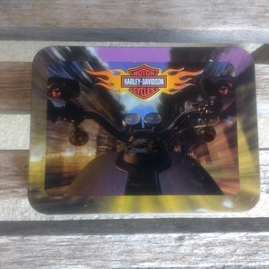 Cartes à jouer Harley Davidson avec collector de souvenirs Tin Retro vintage Biker Family Game (2) Decks non ouverts