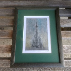 Vintage Petr Sobr Czech Republic Art Print Titled Suata Trojice in Olomouc EA Artist Proof from the Galerie Rubikon with Certificate 1993