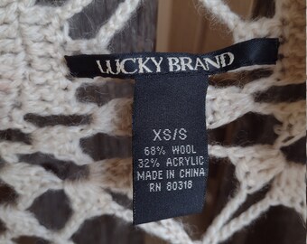Beige Crocheted Sweater Jacket 