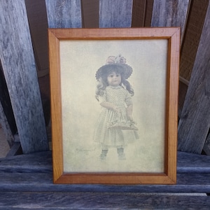 Vintage Canadian Country Pine Collection Print Wooden Giftware North Columbia Trading Company Framed 11&quot; x 9&quot; Handcrafted Made in Canada