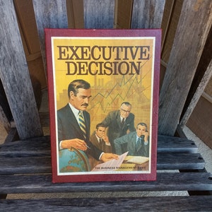 Vintage Executive Decision Board Game The Business Management Game Bookshelf Edition Copyright 1971 by 3M Company MMM St Paul MN USA