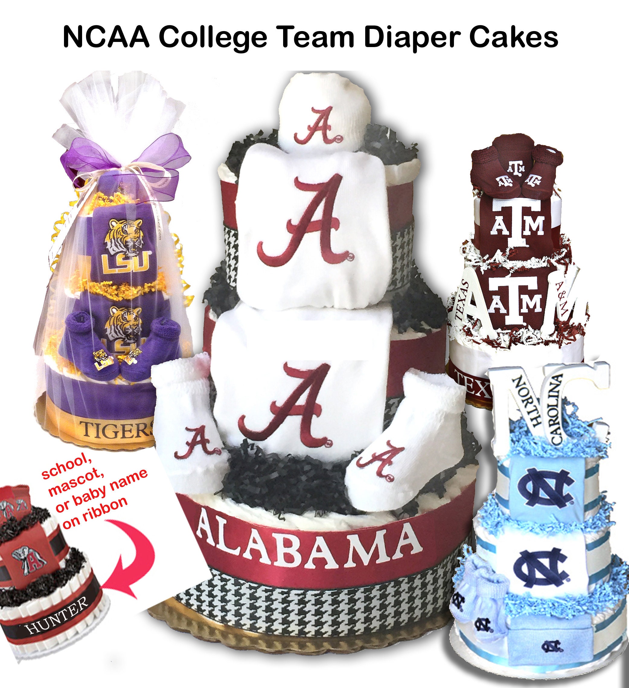 All Sports Diaper Cakes/los angeles lakers baby