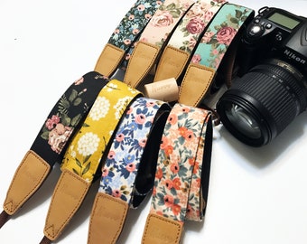 Clearance price items! NuovoDesign floral camera strap (Many colors available) for DSRL and mirrorless