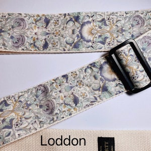 Promotional price Guitar strapNuovoDesign L l B E R T Y of L0ND0N many patterns available Guitar strap, vegan leather Lodden