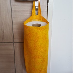 布製トイレットペーパー収納、トイレットペーパーホルダー、ビニール袋ホルダー、レジ袋ディスペンサー、日本製