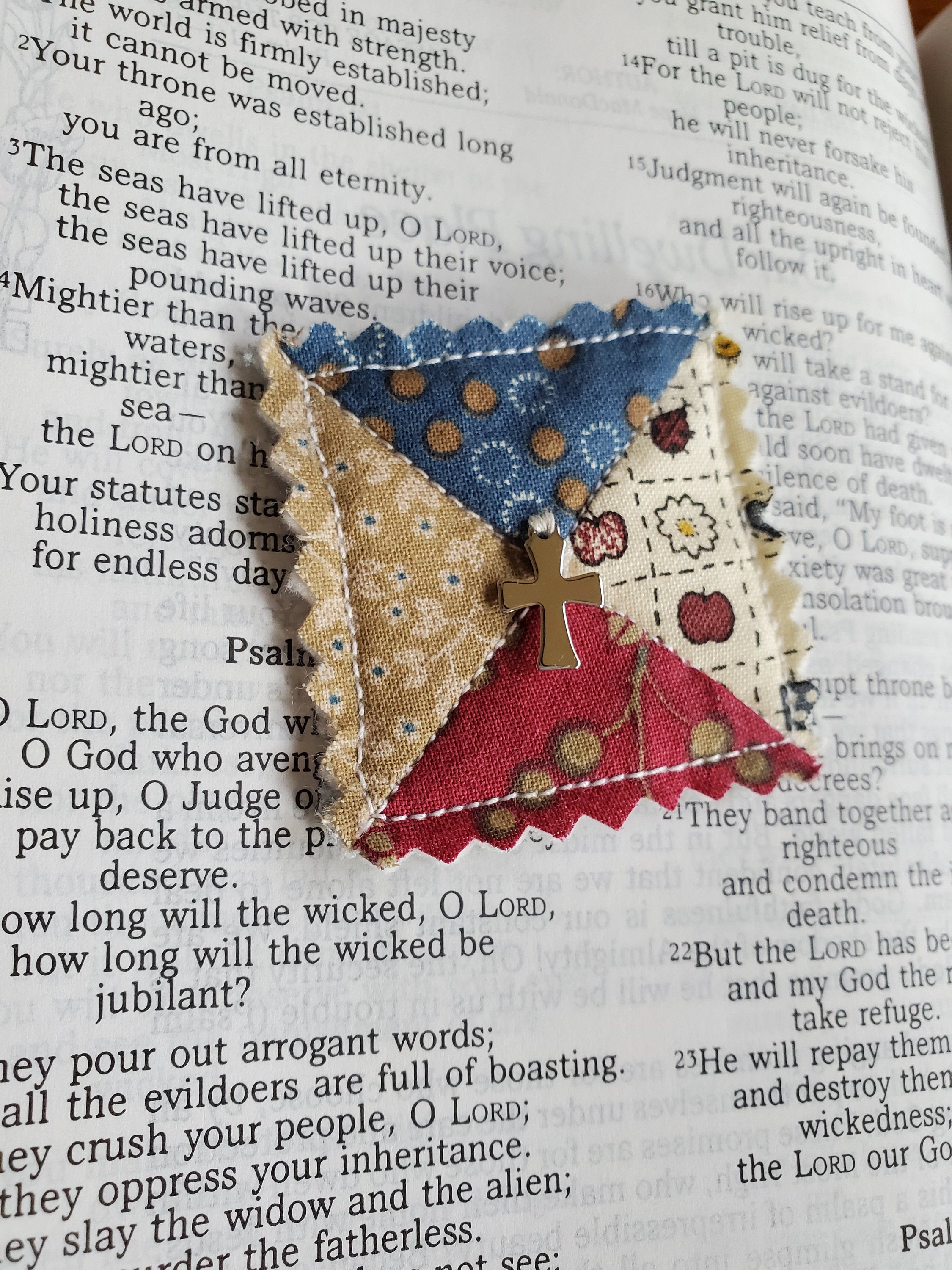 Pocket Prayer Quilt Square / Micro Mini Quilt / Miniature Etsy UK