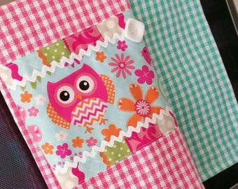 Owl Kitchen Towel - Spring Dish Towels - Farmhouse Decor - Gift for Her - Retro Tea Towel - Gift for MOM - Easter Decor - Kitchen Home Decor