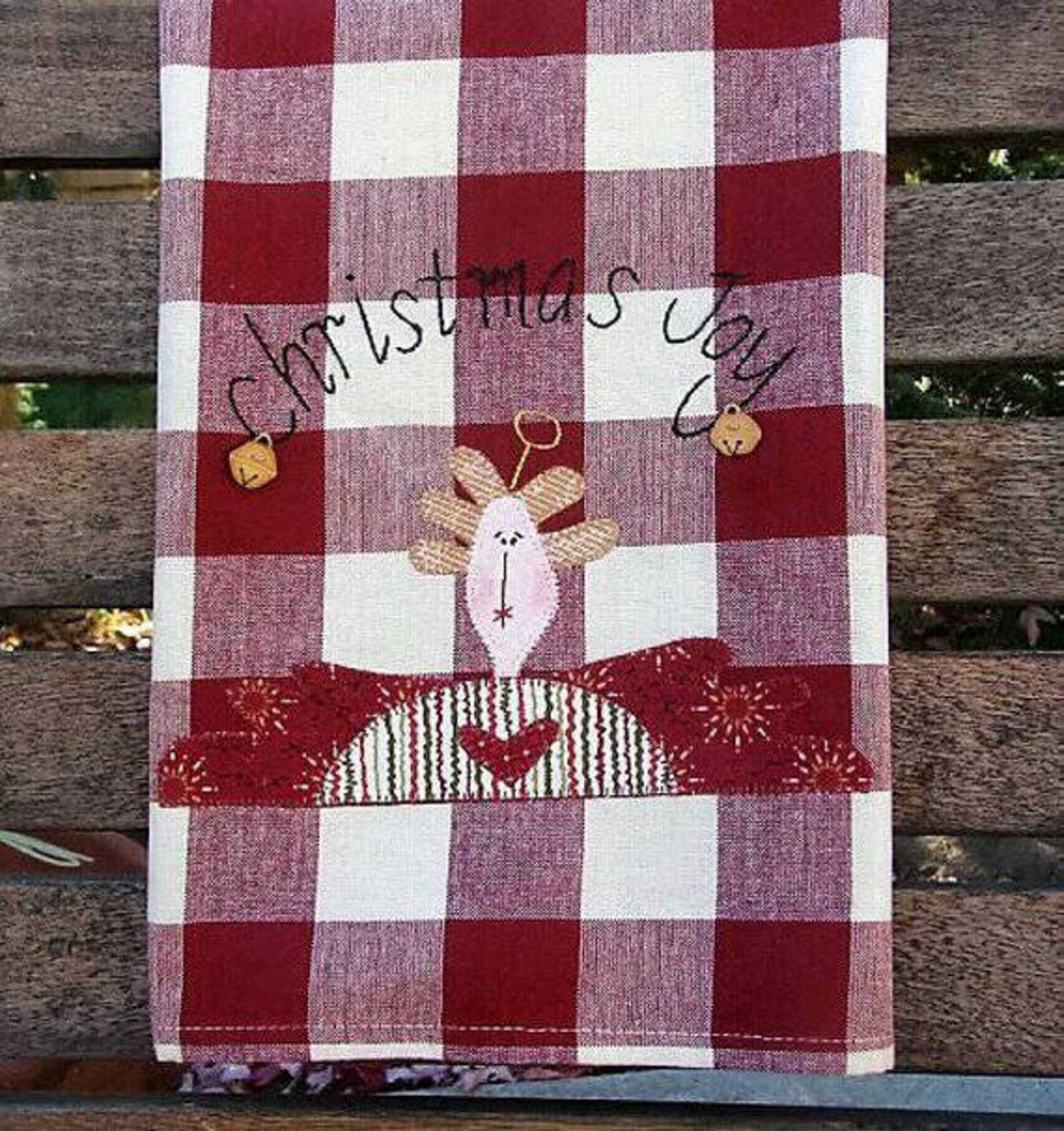 Angel Kitchen Towel Angel Tea Towel Primitive Applique Joyful Etsy