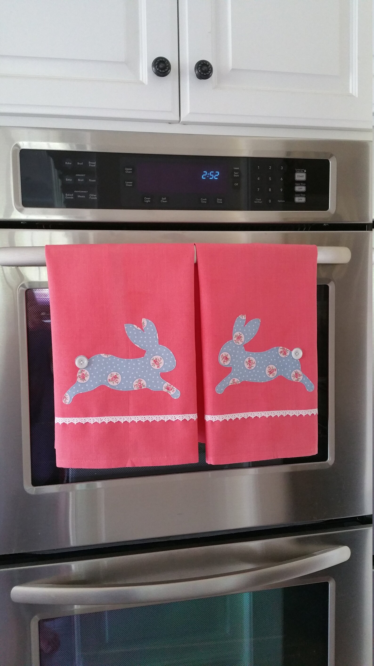 Bunny Tea Towel Rabbit Dish Towels Farmhouse Decor Gifts Etsy