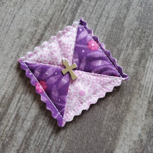 Pocket gebedsquilt © COPYRIGHTED-gedicht Micro mini-quilt / miniatuur kleine quilt / Sympathy Gift Remembrance Christelijk cadeau / Religieus cadeau