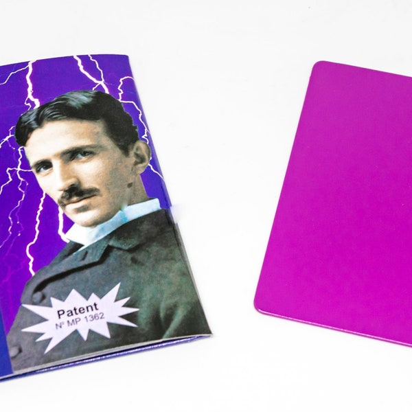 Plato Nikola Tesla Morado 11,4 x 7,3 cm.Original/ Energía Positiva y Bloquea Energía Negativa y fem ¡Envío Gratis!