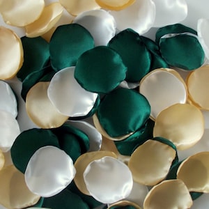 Emerald Green Petals Wedding Rose Petals Wedding Decor Champagne White Flower Petals Wedding Decorations Table Decoration Flower Girl Petals