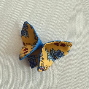 Silk Lapel Pin Kanzashi Flower Lapel Pin Man&#39;s Lapel Pin Wedding Lapel Pin Gift For Him Gift for her Unisex Suit Accessories Butterfly
