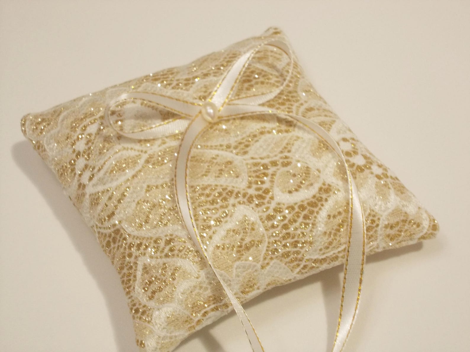 Gold Small Wedding Ring Bearer Pillow Mini Ring Pillow Small - Etsy