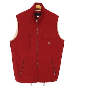 Maroon Waistcoat  Red Vest Mens Fisherman Hunter Sports Unisex Bordaux Punk Surf Garage Rock & Roll  Country Texas Vest Large to XL