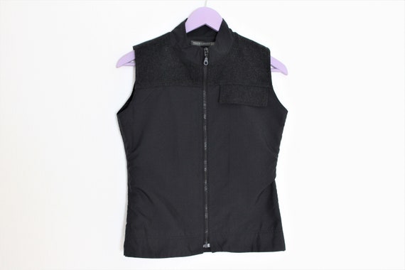 Black Track Vest Vintage Womens Sports Waistcoat BOUCHE A BOUCHE Outerwear Vest Black Sleeveless Jacket Fitted Ziped XS to Small Size Etsy Canada