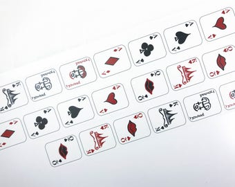 washi tape samples special ink limited edition poker cards 60cm loop Samples