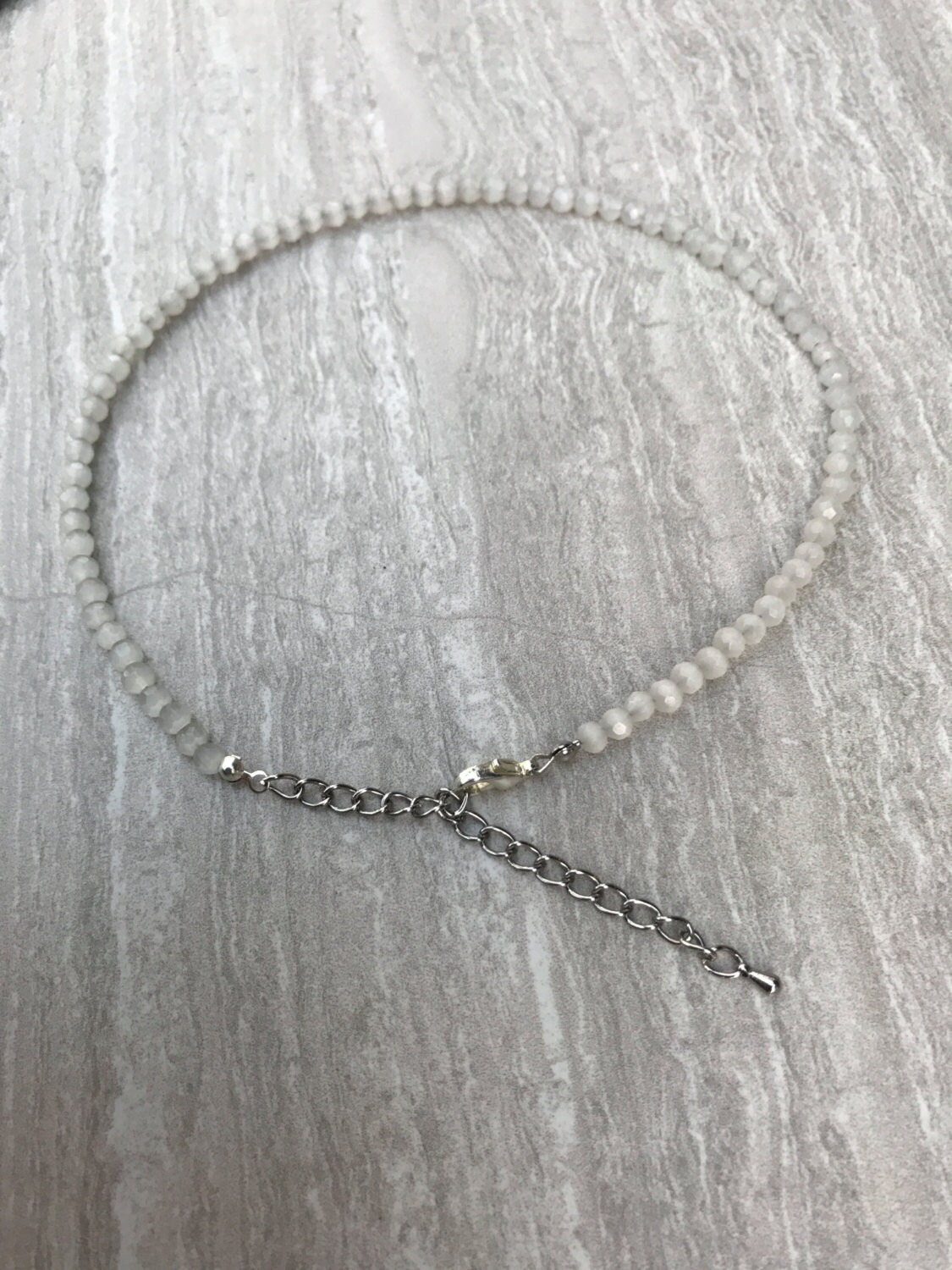 Wire Choker / Small Bead Wire Choker / Beaded Choker / Etsy