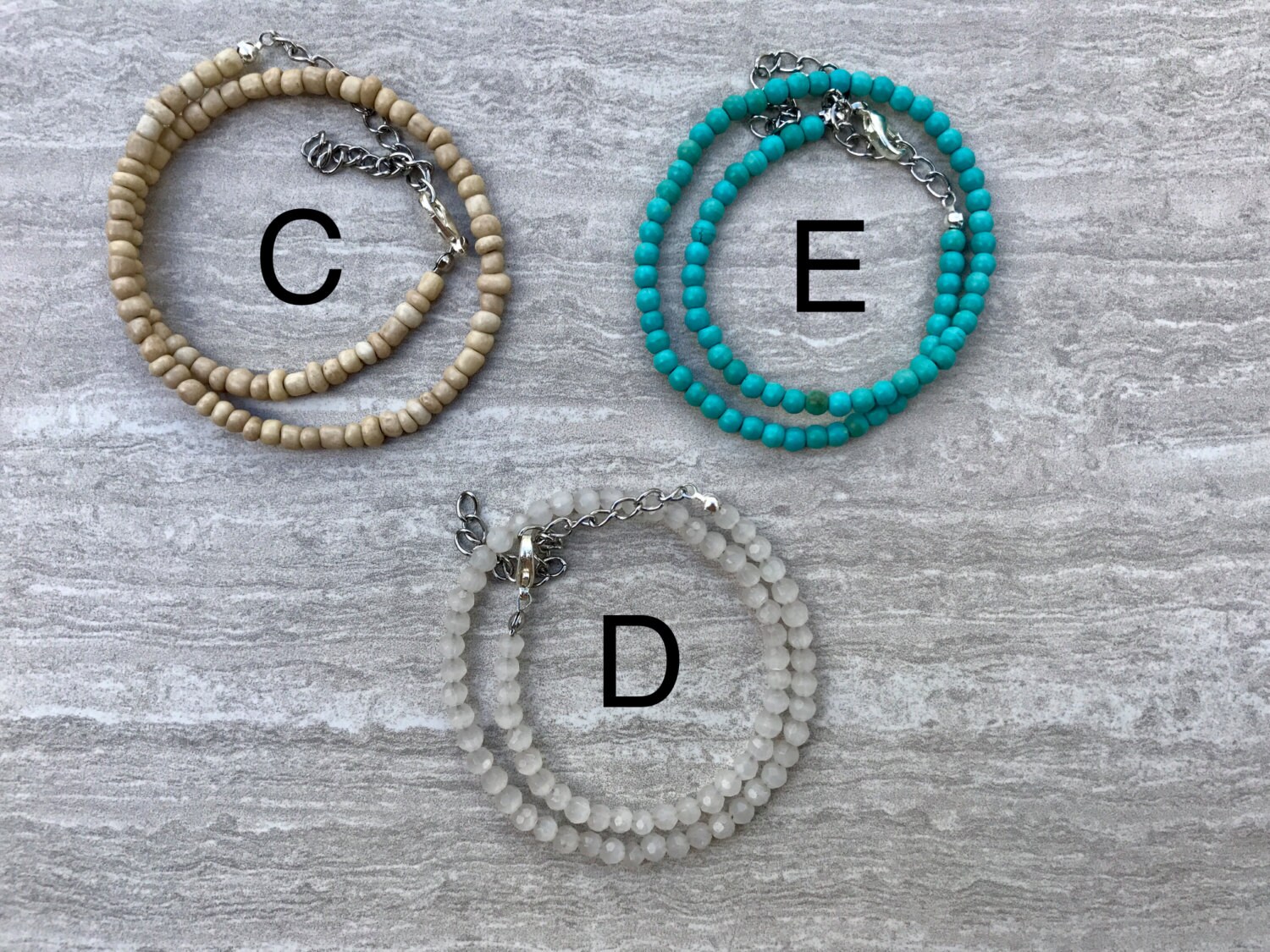 Wire Choker / Small Bead Wire Choker / Beaded Choker / Etsy