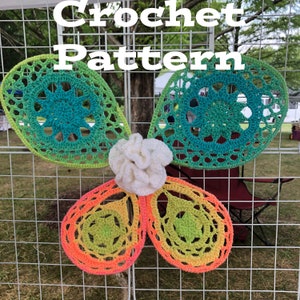 Evie’s Whimsical Wing Crochet Pattern, how to guide for making these wings with crochet, crochet fairy wings pattern