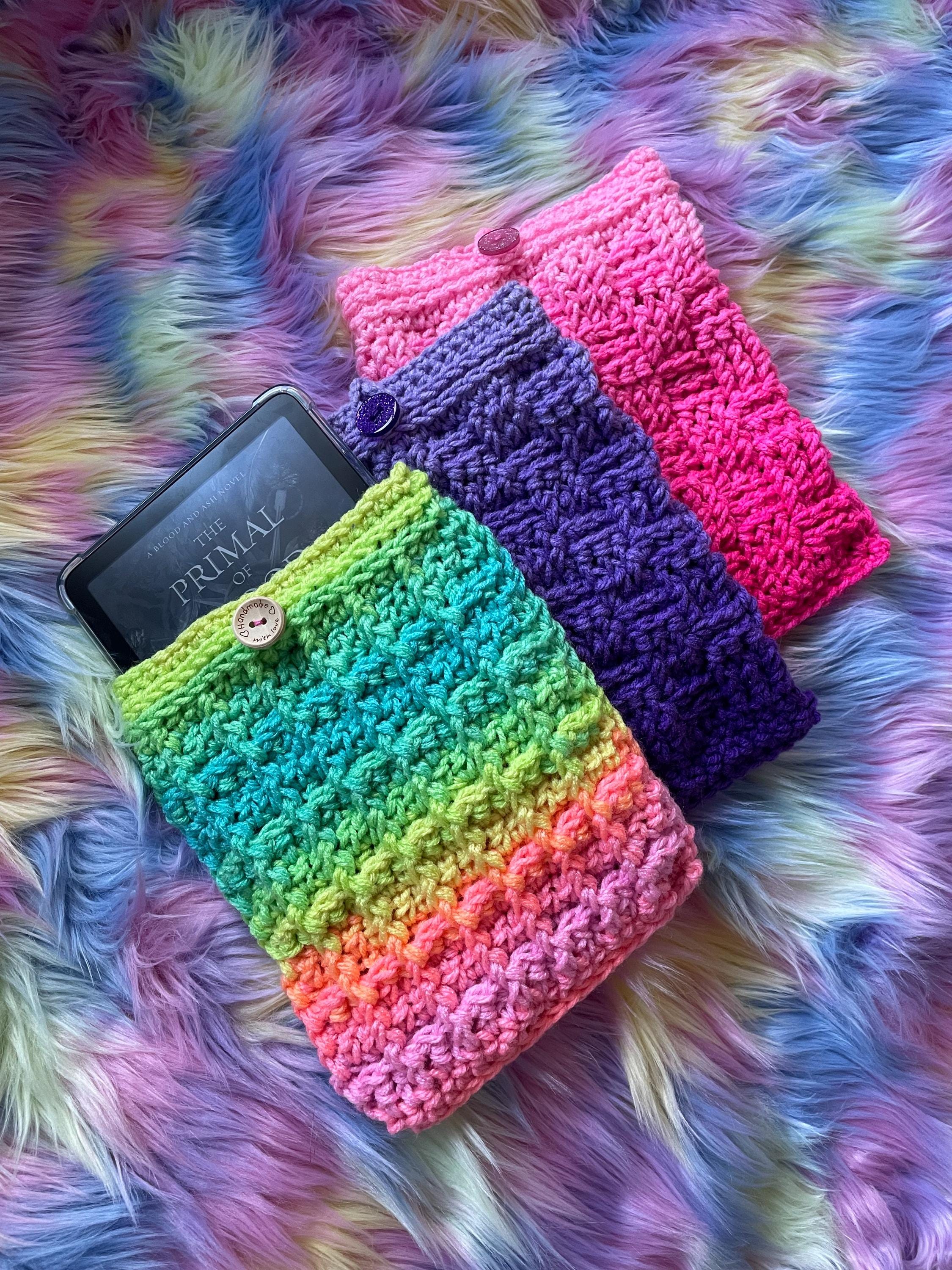 Crochet Book sleeve, Book cover, book protector, kindle sleeve, book lover gift, gift for her, ereader product image