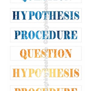 CUSTOM Printable Science Project Labels - Etsy