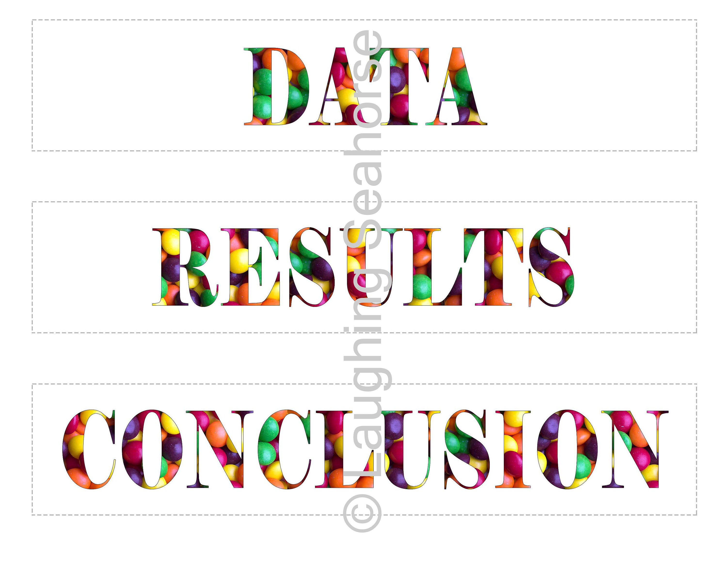 Printable Colorful Candy Pieces Science Project Labels - Etsy