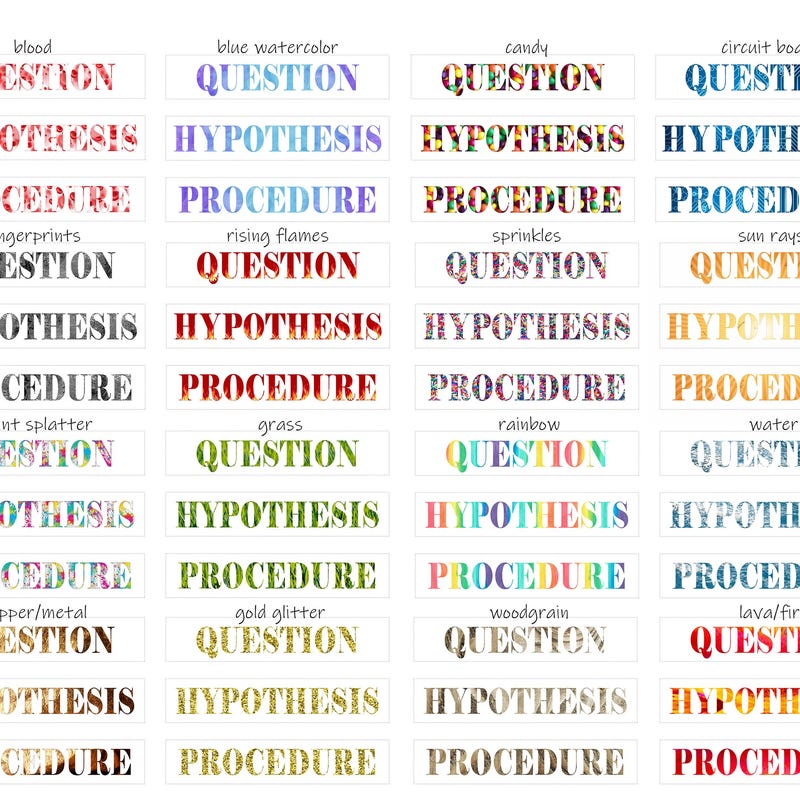 Science Labels - Etsy