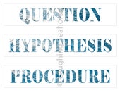 Printable Blue Water Science Project Labels