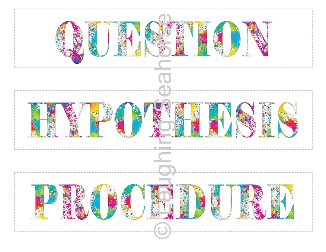 Printable Colorful Rainbow Paint Splatter Science Project Labels - Etsy