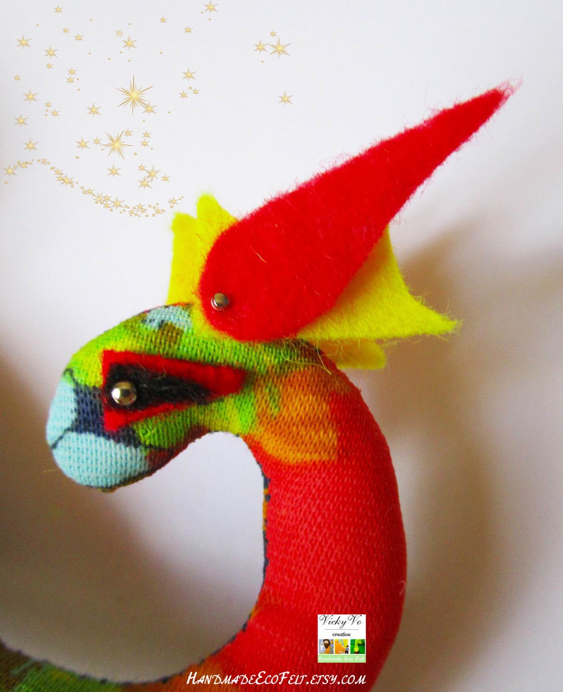 Dragon Toy PDF Pattern. Felt Plush Stuffed Dragon Hand Sewing | Etsy