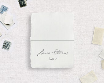 Vintage Handmade Paper Place Cards