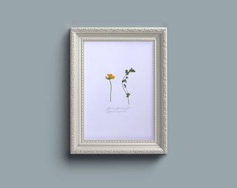 押し花ウォールアート - フレームなし A4