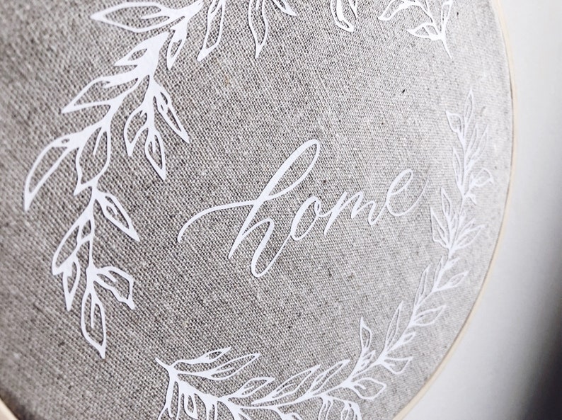 Embroidery hoop home decor / calligraphy interior decor / home sign image 3