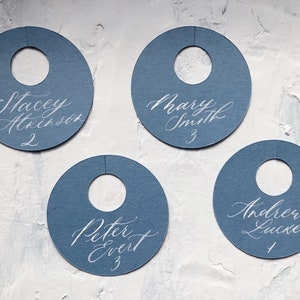 Champagne Flute Escort Cards With Handwritten Calligraphy Names - Etsy