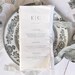 Ethereal Wedding Dinner Menus on Handmade Paper / Party Dinner Menu ...