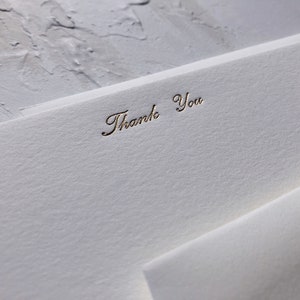 Letterpressed Dankeschön-Karten