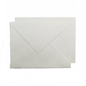 Ivory handmade paper envelopes - A5