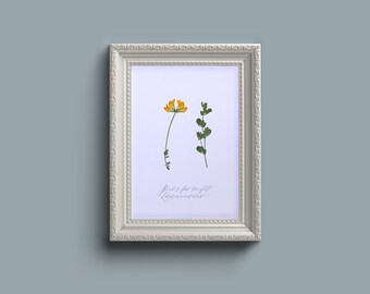 押し花ウォールアート - フレームなし A5