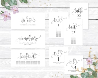 table number cards etsy