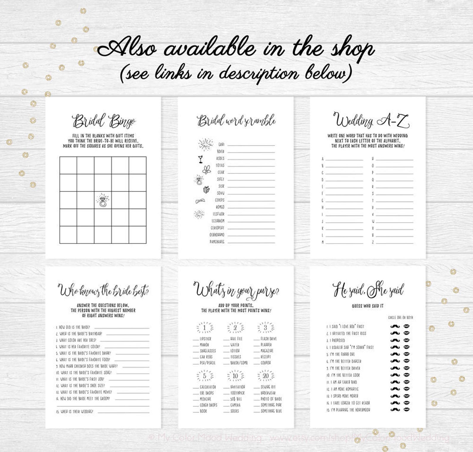 Bingo Cards Printable Bridal Shower Bingo Game Printable Etsy free-printable-bridal-bingo-template-printable-word-searches