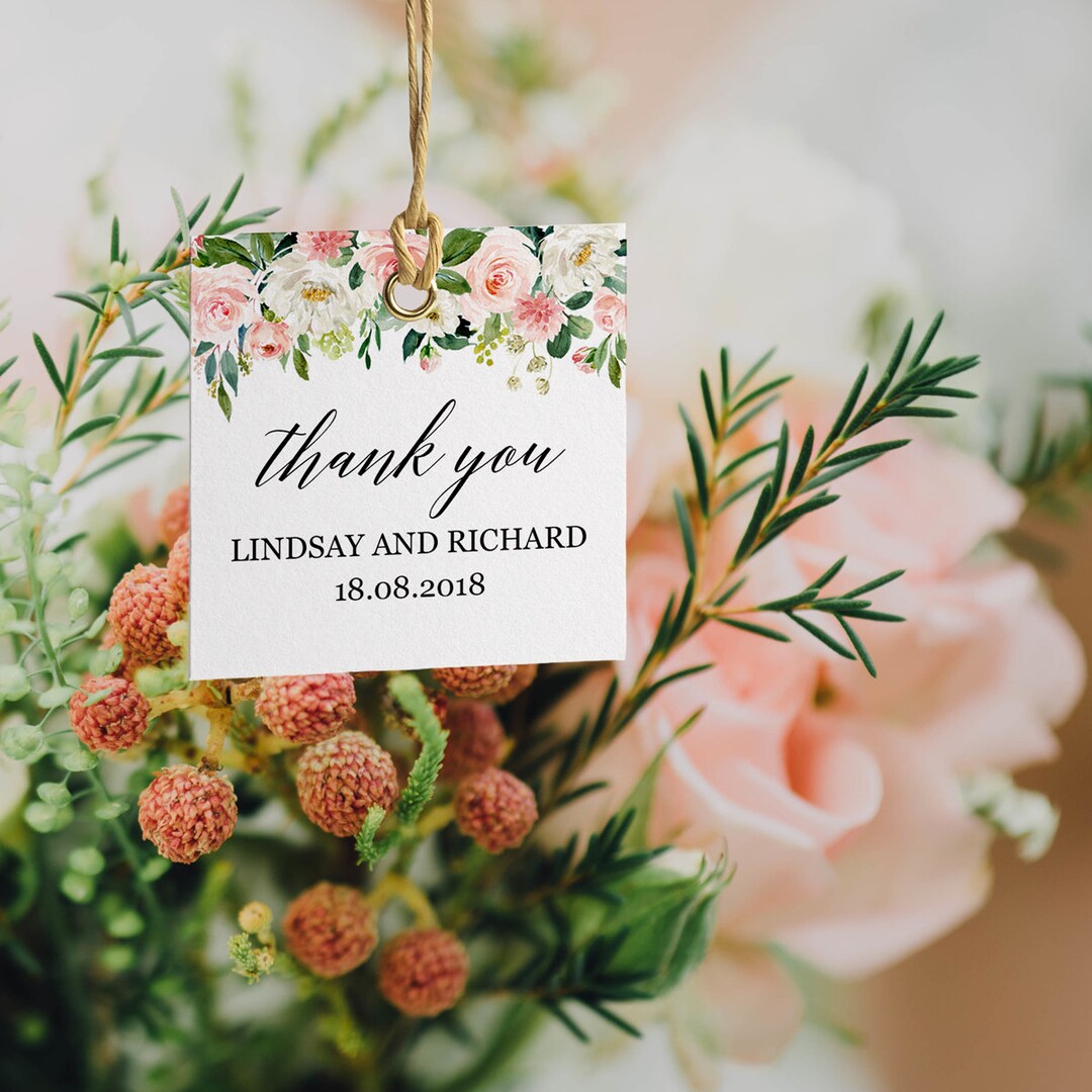 Personalized Gift Tags Template, Editable PDF, Favor Tags for ...