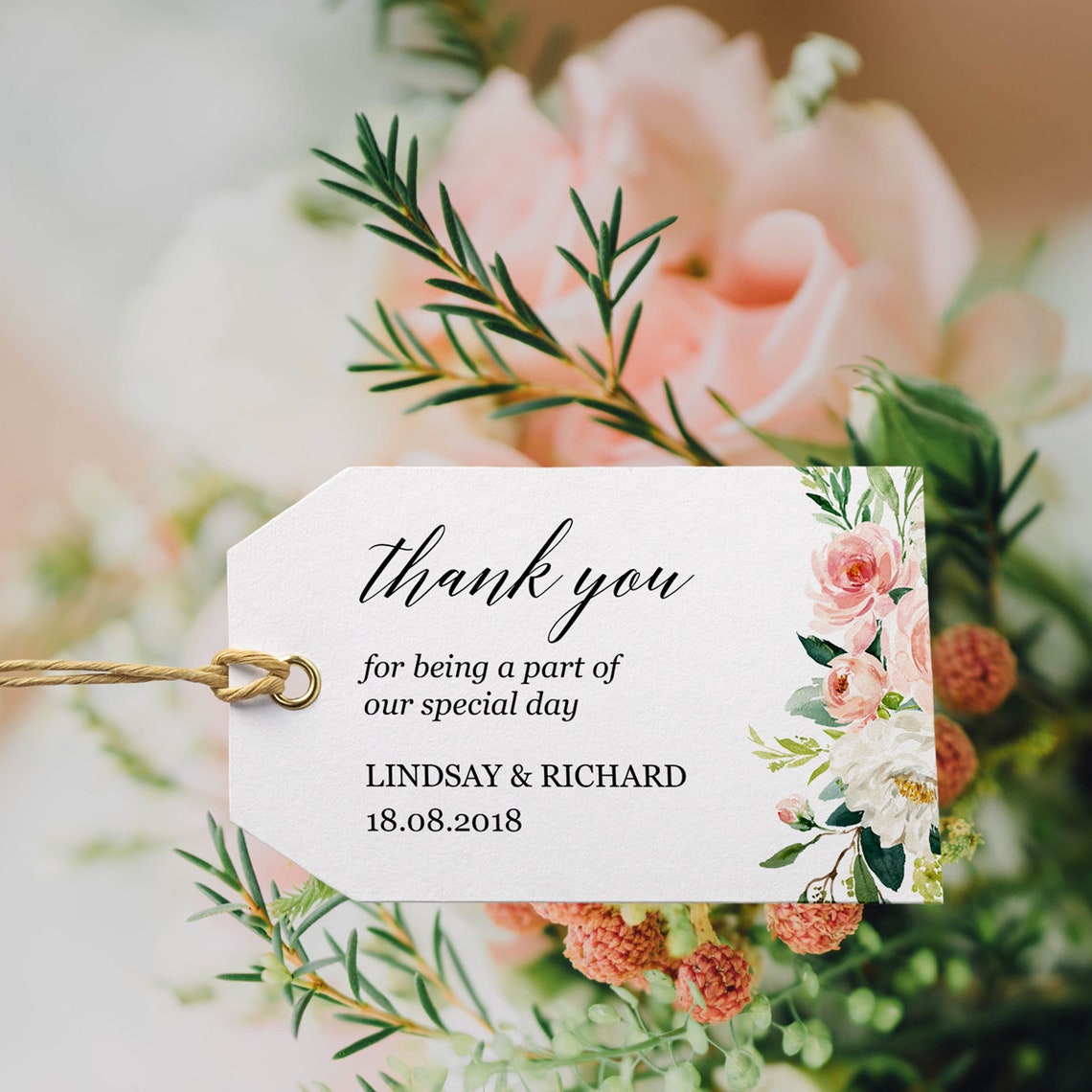 Gift Tags Template Editable PDF Printable Gift Tags Wedding | Etsy