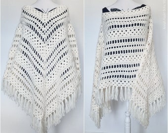 US & NL Crochet Pattern Boho Vibes Poncho by Annah Haakt