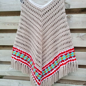 US & NL Crochet Pattern St. Tropez Poncho by Annah Haakt