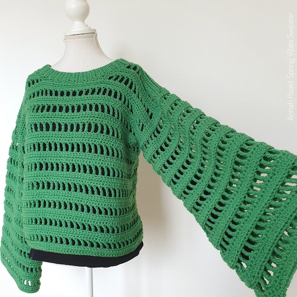 US & NL Crochet Pattern Spring Vibes Sweater by Annah Haakt