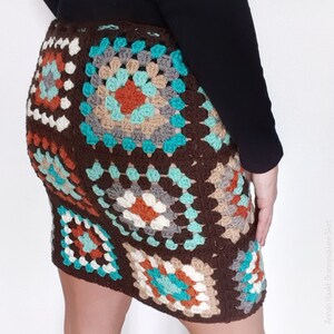 US & NL Crochet Pattern Grannysquare Skirt / Retro Ibiza Boho Bohemian ...