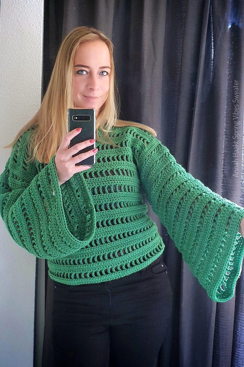 US & NL Crochet Pattern Spring Vibes Sweater by Annah Haakt image 9