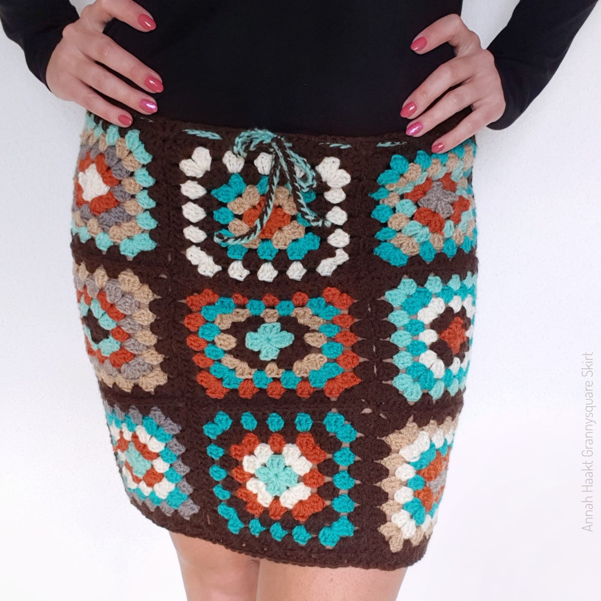 カラフル グラニースクエア スカート sizeL ロング C03_5186_4025fe4e-d143-49f1-